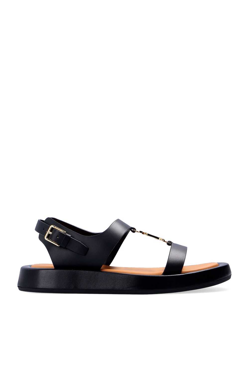 Burberry Leather sandals with logo